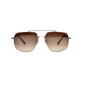 Prix ​​supérieur d&#39;usine Top gamme Full Rim Double Bar High Quality Metal Sunglasses pour unisexe